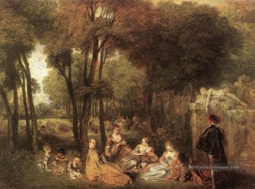 Antoine Watteau œuvres - Les Champs Elysées Jean Antoine Watteau